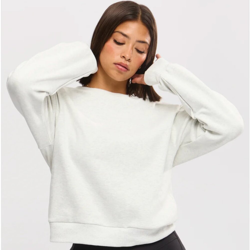 Heather Grey Cloud Crew Pullover - image 6